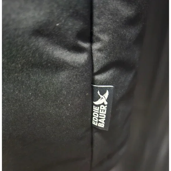 EDDIE BAUER KNEE LENGTH HOODED SZ S PUFFER VEST BLACK NWT - Picture 9 of 9